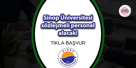 Sinop üniversitesi personel alımı